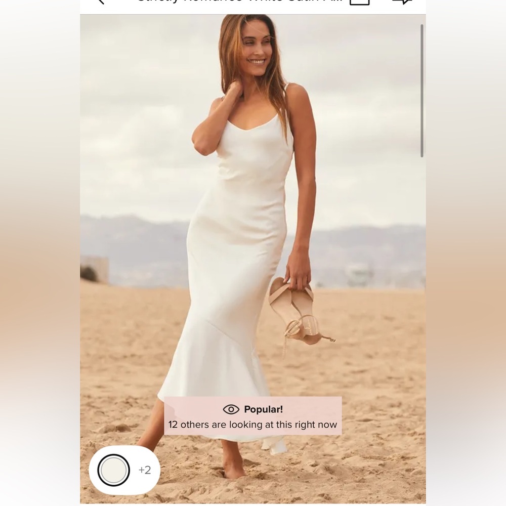 Lulu's White Sleeveless Halter Sheath Midi Dress